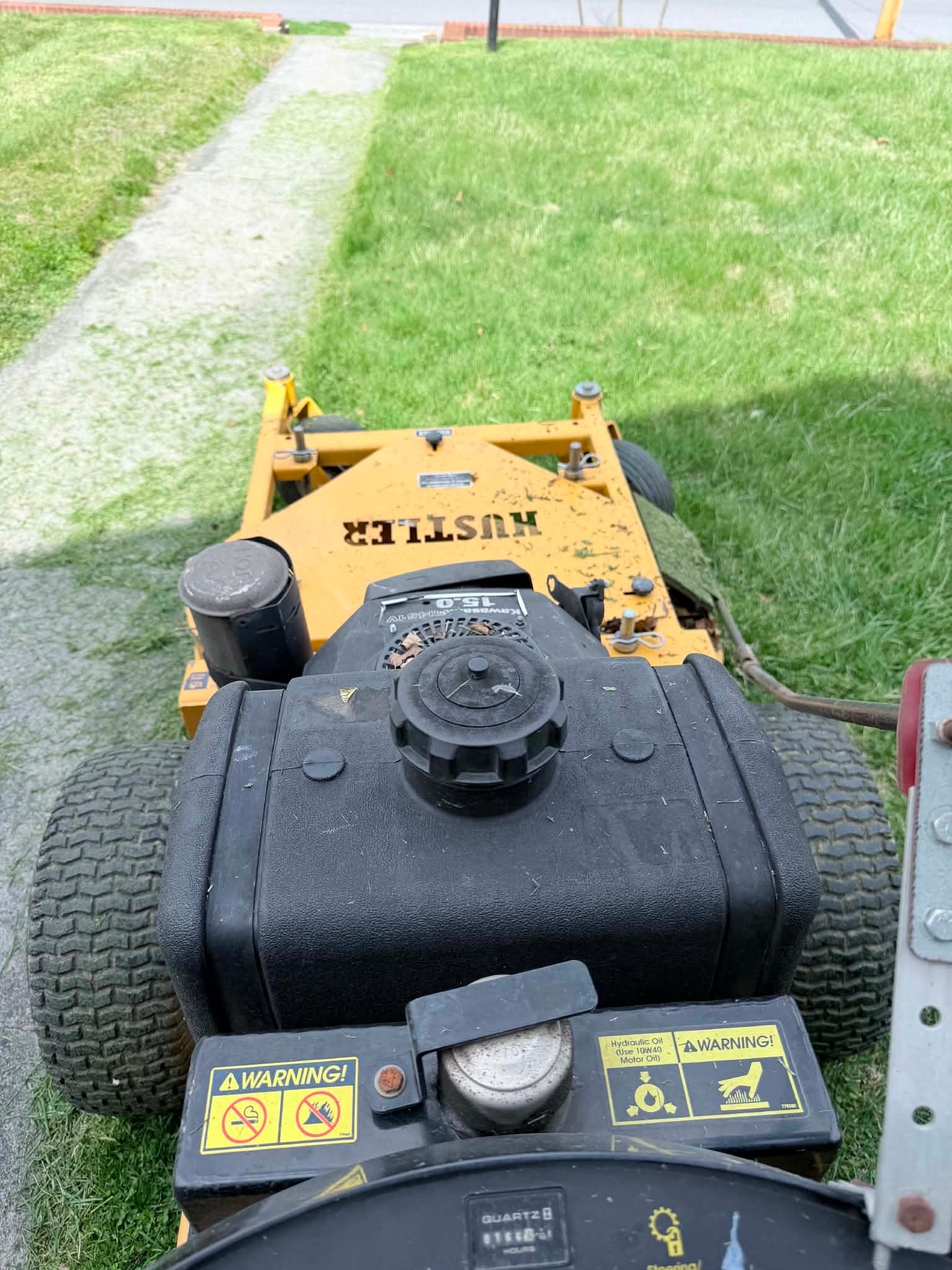 Hustler commercial mower used by GM Landscaping in Winchester VA